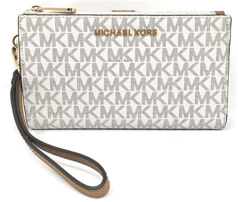 michael kors jet set double zip wristlet phone wallet|mk double zip wallet.